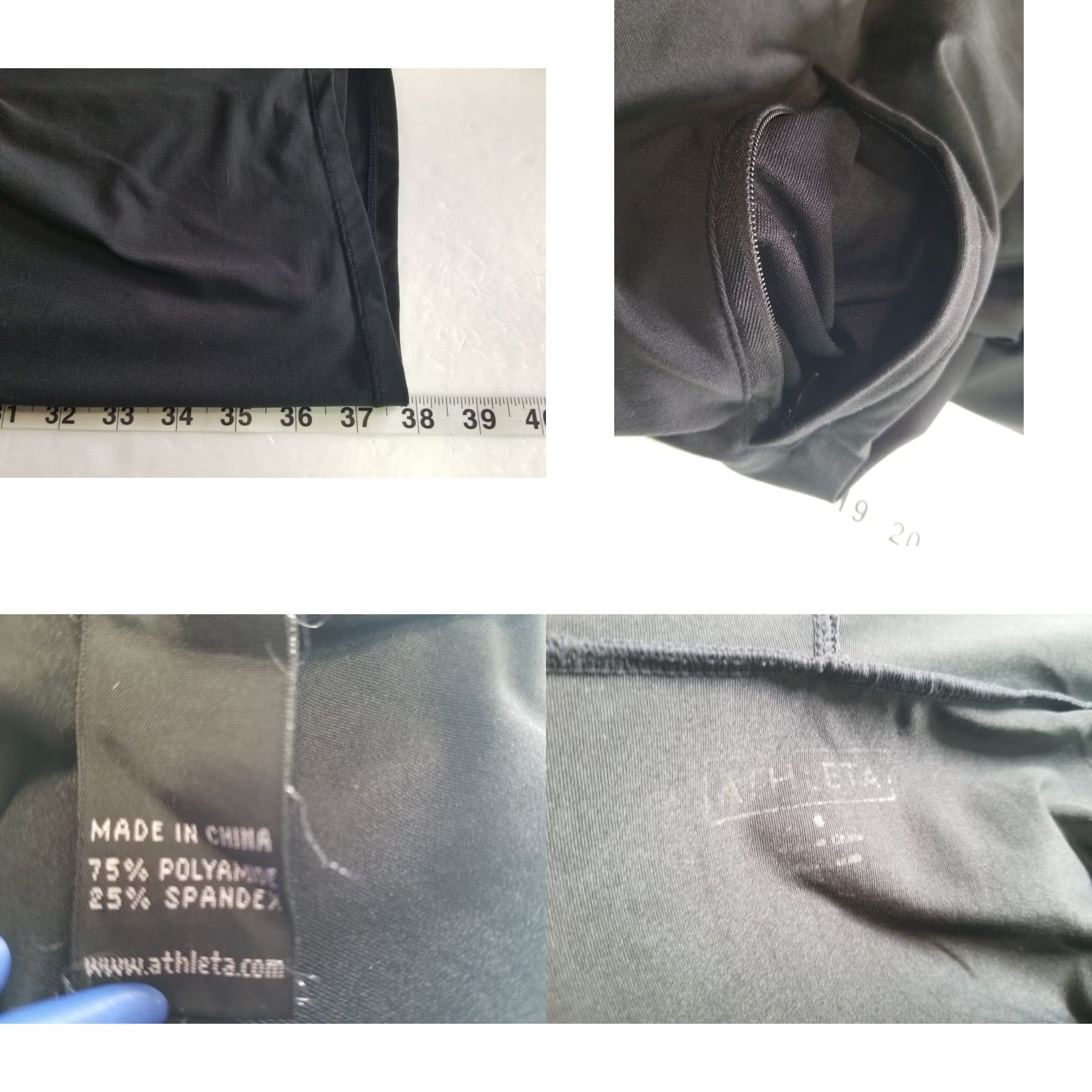 Athleta Athleta Dress Casual Women Midi Pockets Black Long Sleeve Hoodie Stretch Polyester Spandex M-L Standing Measurements See Pics Size M / US 6-8 / IT 42-44 - 8 Thumbnail