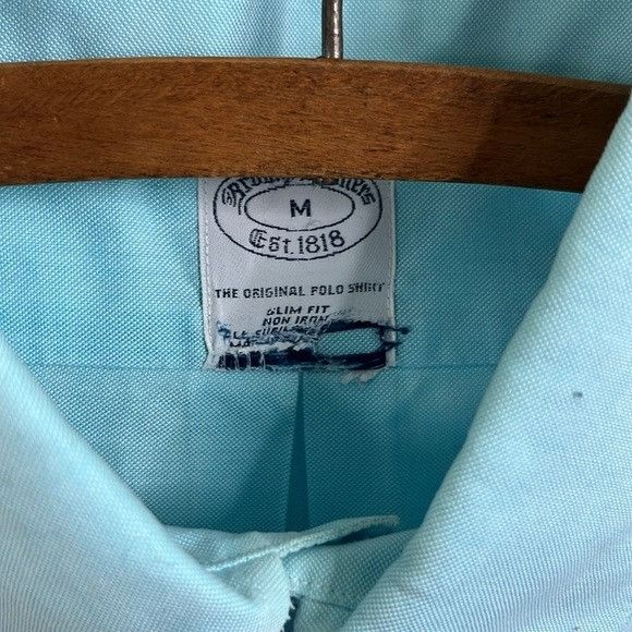 Brooks Brothers Brooks Brothers Slim Fit No Iron Cotton Embroidered Button F Size US M / EU 48-50 / 2 - 5 Thumbnail