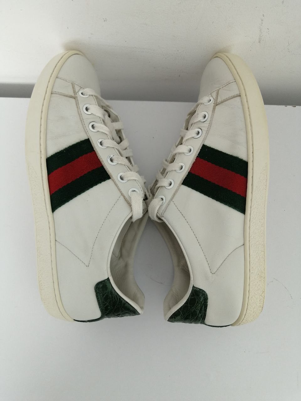 Gucci Gucci White Ace Sneakers Size US 6.5 / IT 36.5 - 16 Thumbnail