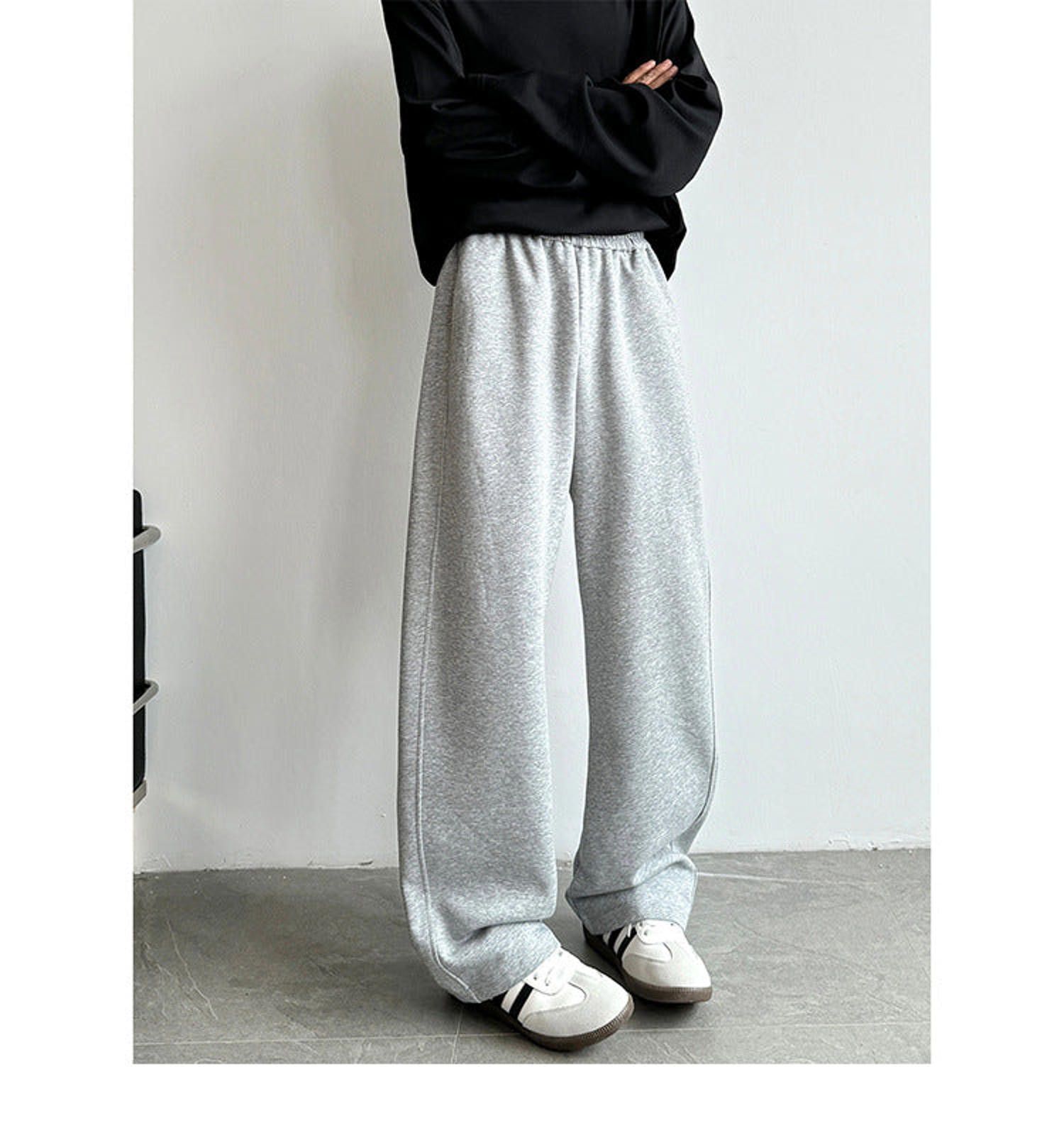 Vintage Wide Leg Casual Sweatpants, Relaxed Fit Lounge Pants Size US 32 / EU 48 - 7 Thumbnail