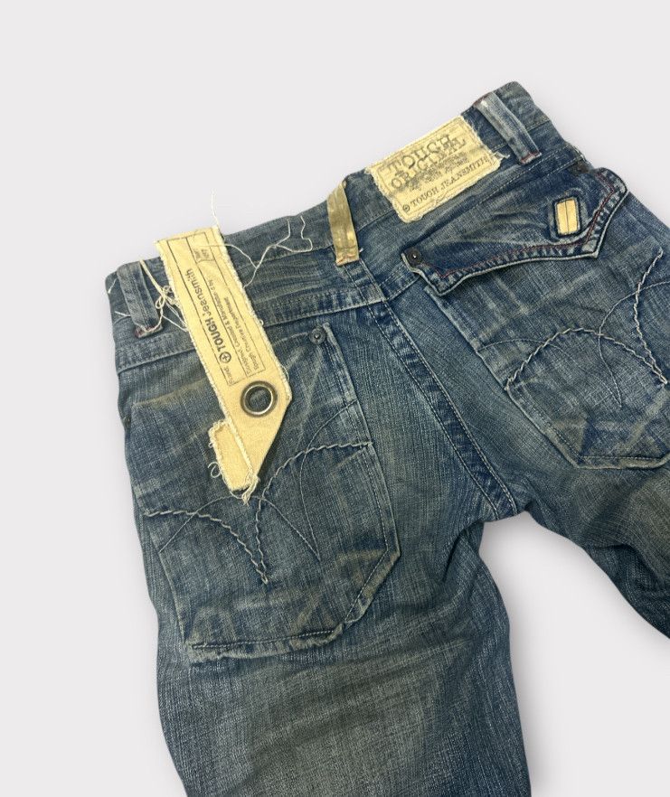 Japanese Brand Trashed distressed Tough Jeansmith denim Size US 31 - 8 Thumbnail