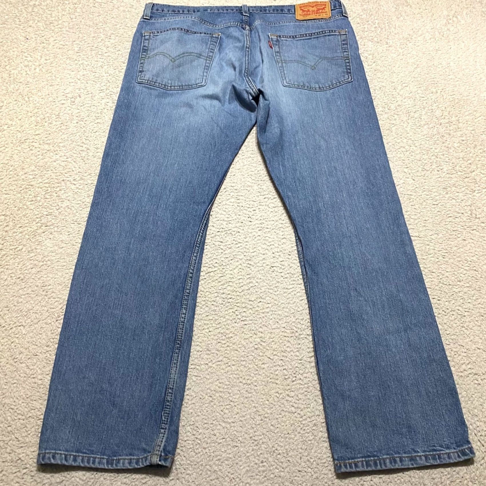 Levi's Levi's 513 Jeans Slim Straight Mid Blue Denim 36x30 Mens Regular 5-Pocket Size US 38 / EU 54 - 2 Thumbnail