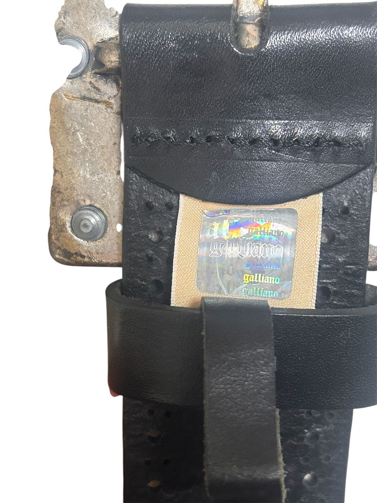 John Galliano jhon galiano leather belt Size 38 - 2 Thumbnail