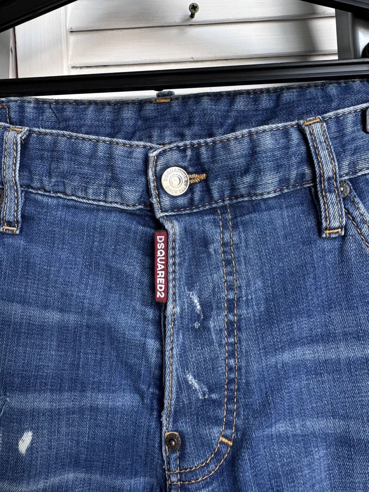 Dsquared2 Dsquared2 Cool Guy Jeans Painted Distressed Denim Size US 34 / EU 50 - 8 Thumbnail