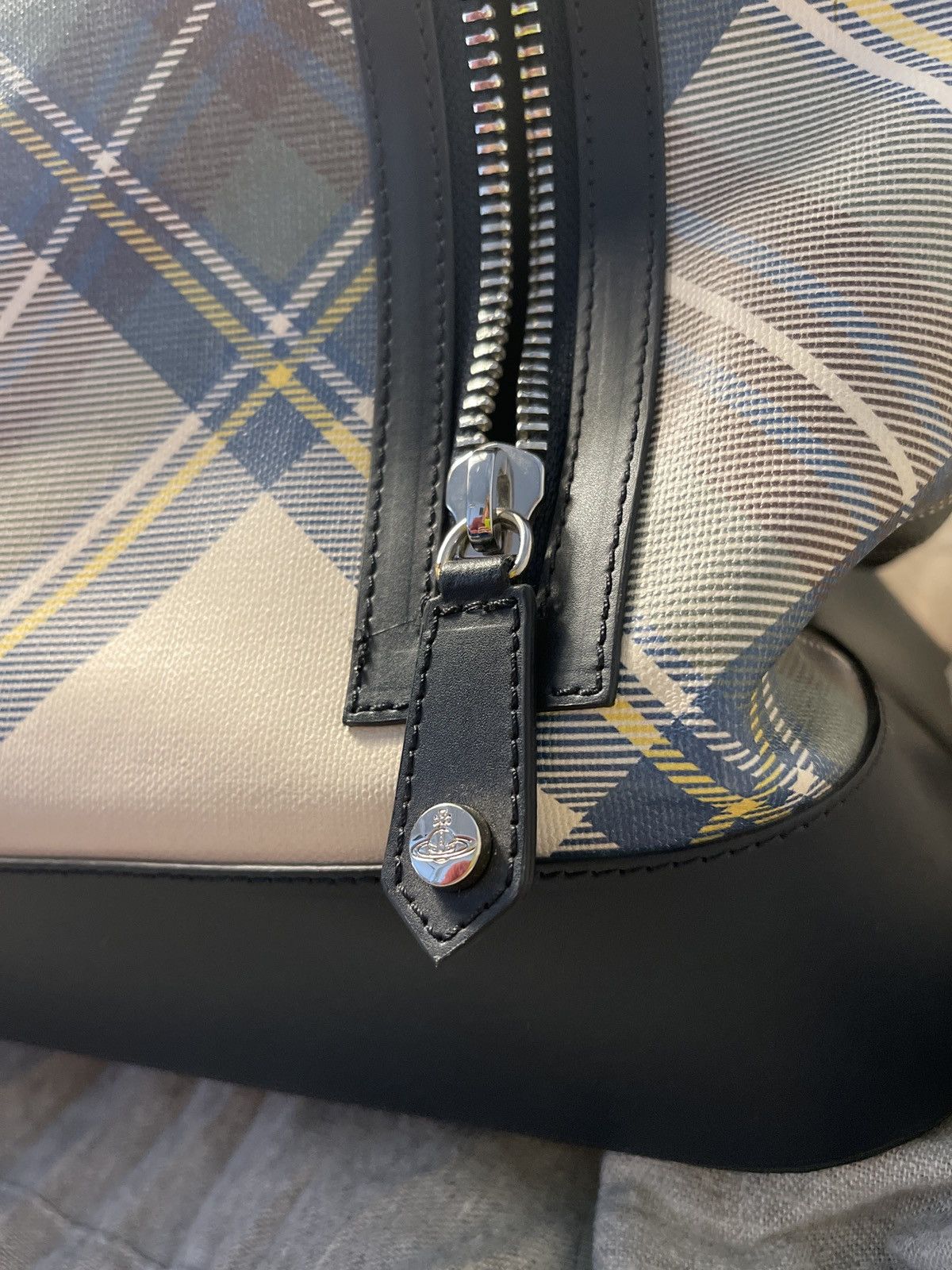 Vivienne Westwood Vivienne Westwood GREEN/blue Tartan Duffle bag NWT SS13 Size ONE SIZE - 22 Thumbnail