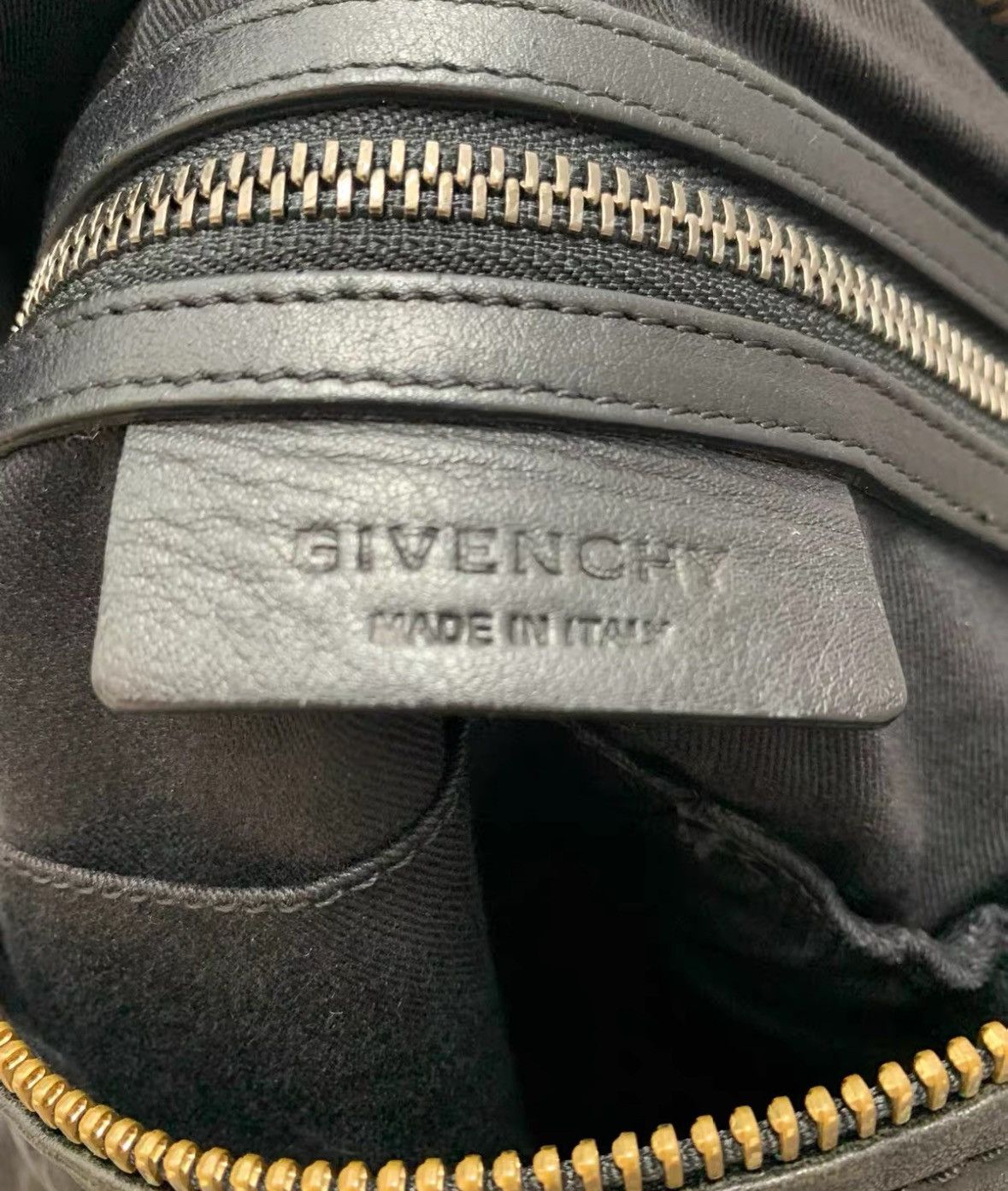Givenchy Black and Gold Pandora Box Bag Medium, Lamb Leath