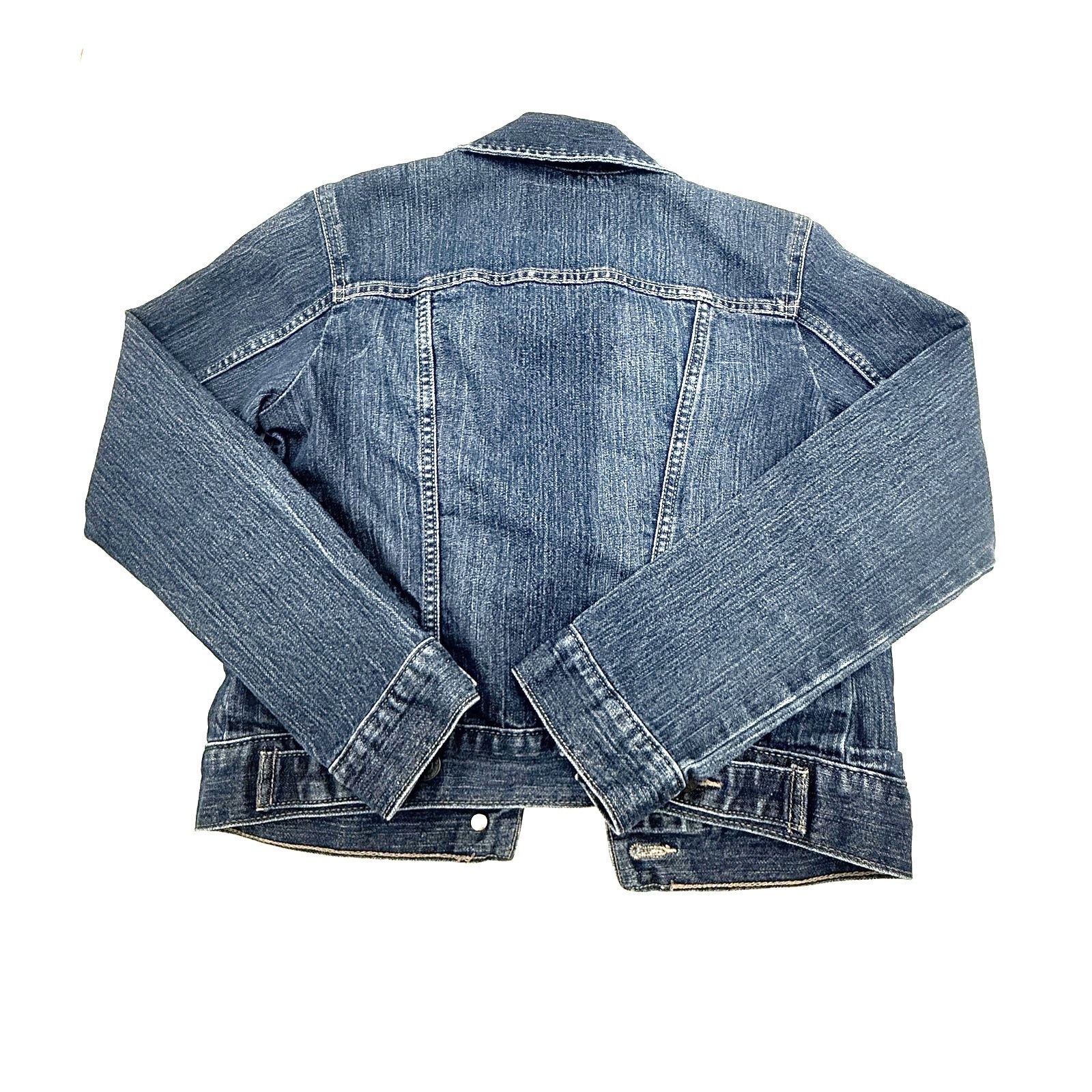 Banana Republic Banana Republic Medium Wash Stretch Denim Jacket XS Size XS / US 0-2 / IT 36-38 - 6 Thumbnail