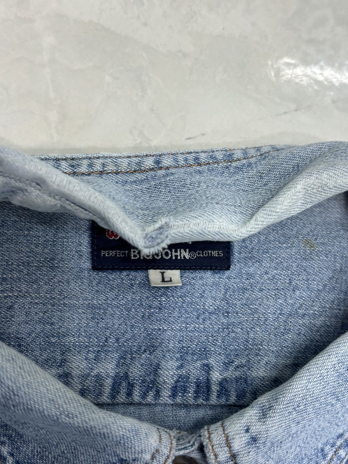 Big John Vintage Denim Big John Button Up Shirts Size US L / EU 52-54 / 3 - 4 Thumbnail