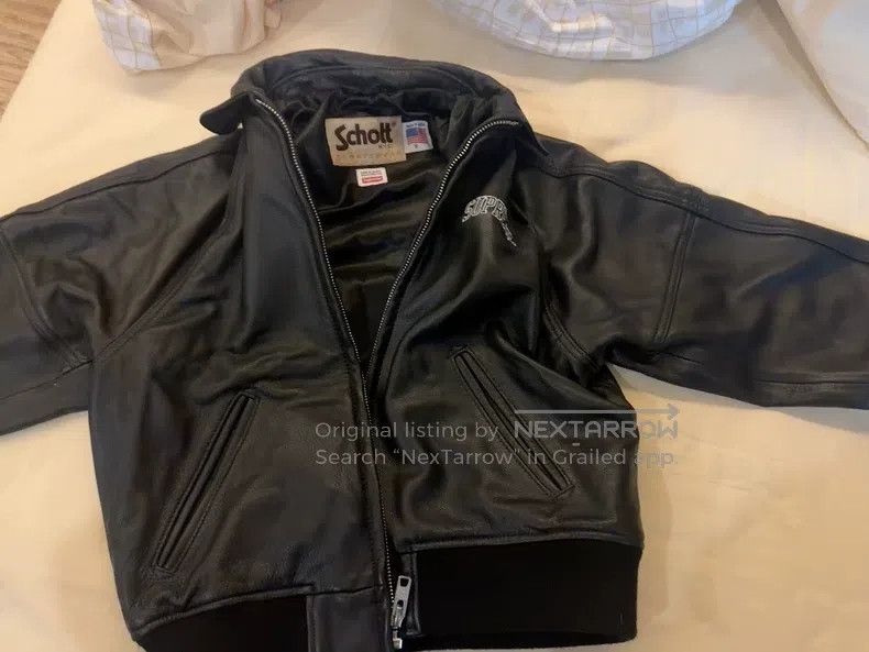 Schott Schott Co-branded black eight leather jacket jacket Size US S / EU 44-46 / 1 - 3 Thumbnail