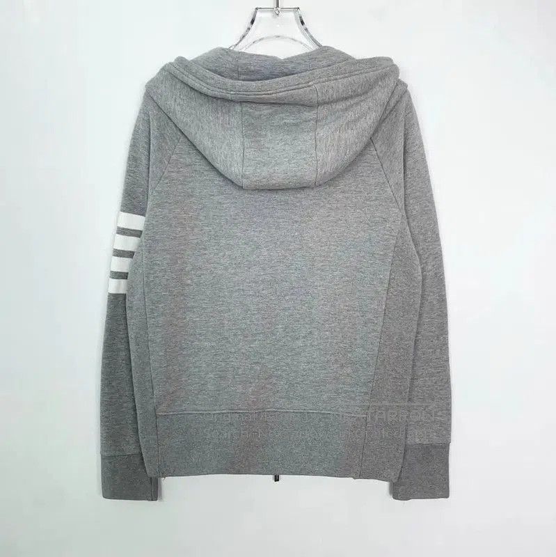 Thom Browne Thom Browne Gray Cotton Womens Hoodie . Size L / US 10 / IT 46 - 2 Thumbnail