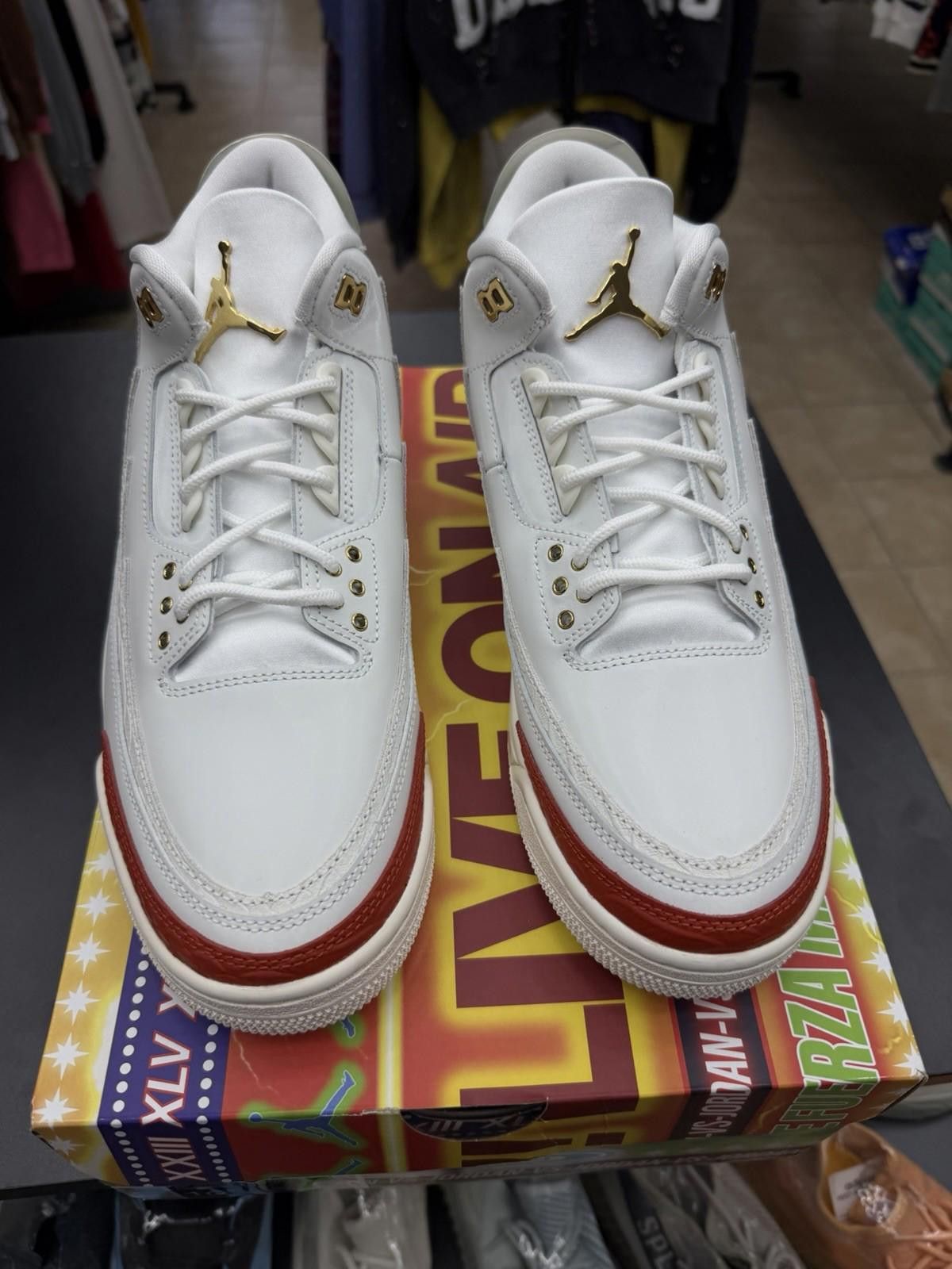 Jordan Brand Size 10.5-Men Air Jordan 3 Retro El Vuelo Summit White/ Size US 10.5 / EU 43-44 - 3 Thumbnail