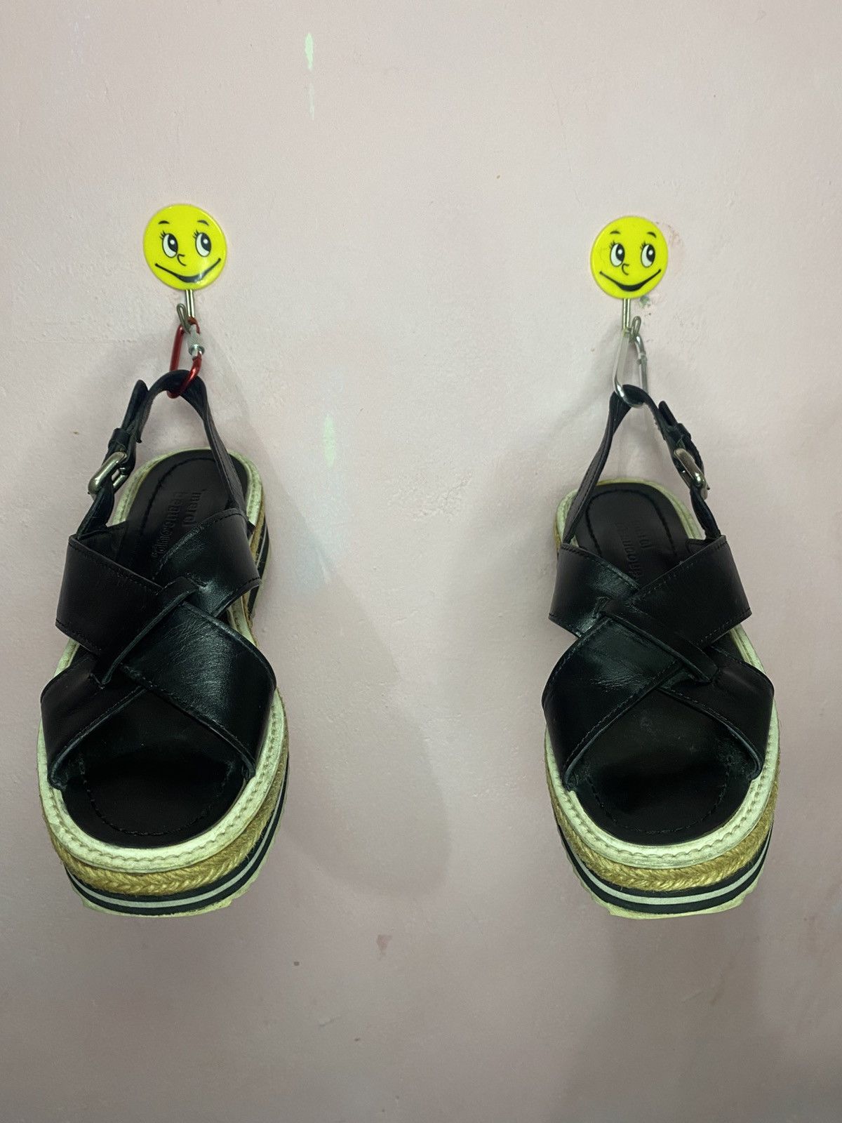 Issey Miyake × Japanese Brand × mercibeaucoup Mercibeaucoup by issey miyake leather black sandal Size US 7 / IT 37 - 6 Thumbnail