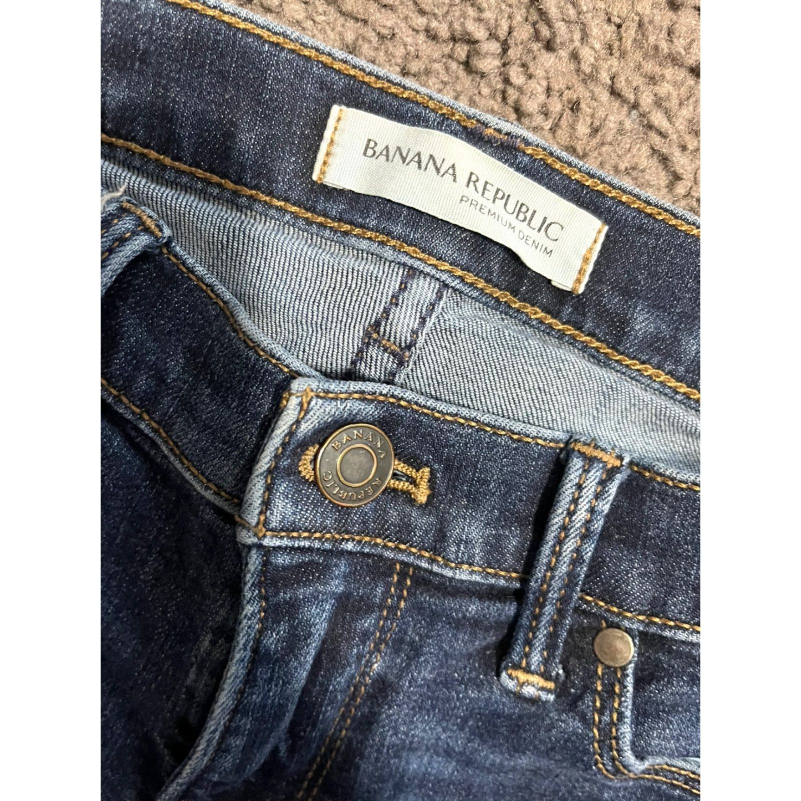 Banana Republic Banana Republic Jeans Skinny Ankle 26 Women's Medium Wash Blue Denim Cotton Blend Low Rise 27 Inseam Pockets Stretch Regular Size Type Womens Size 26" / US 2 / IT 38 - 5 Thumbnail