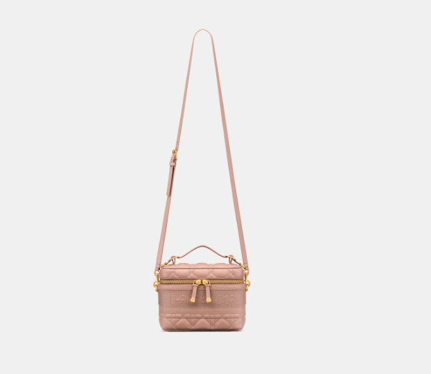 image of O1W1Db10324 Size: Os / Small Dior Travel Vanity Case In Rose, Men's
