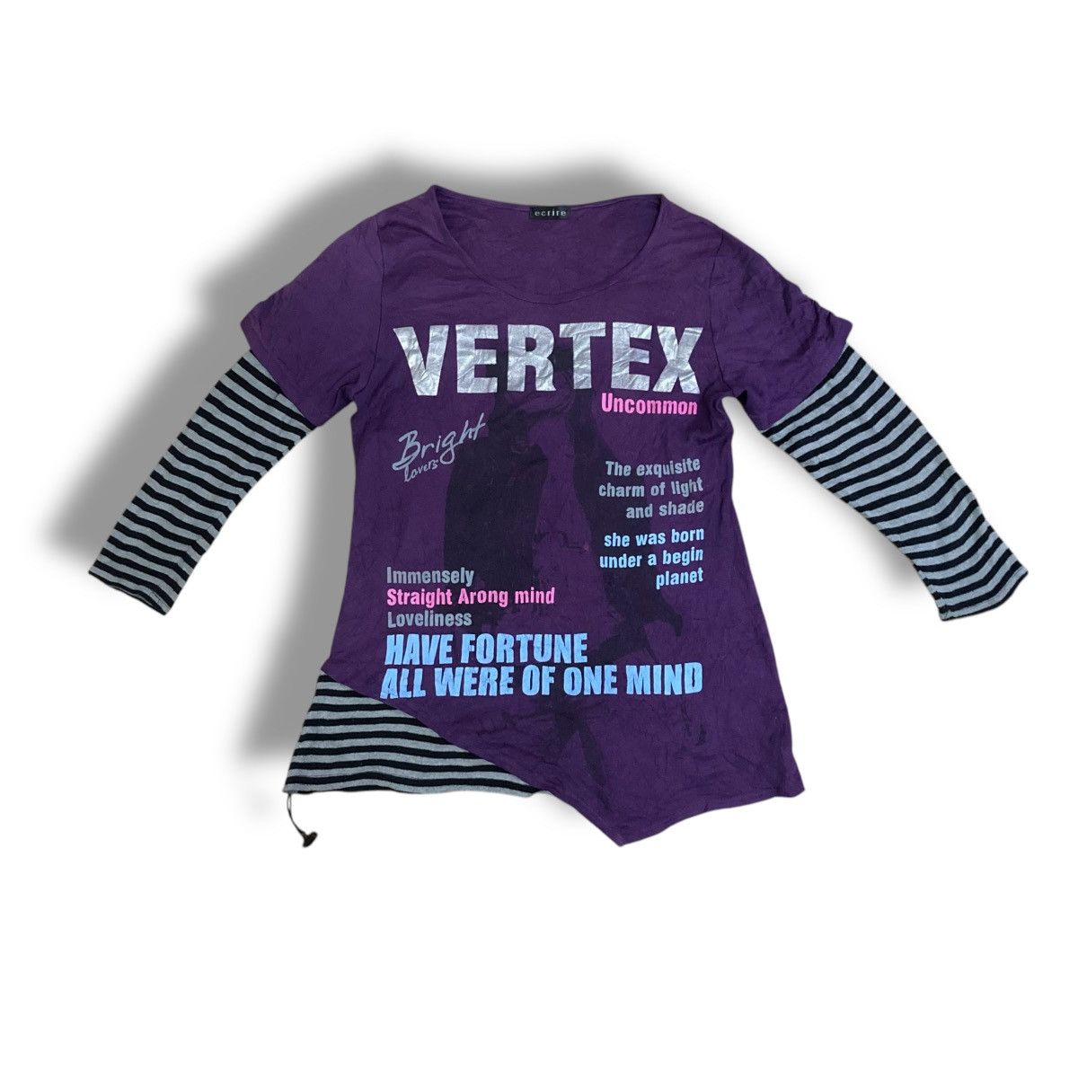 If Six Was Nine ECRIRE SEXY LADIES WORDING DOUBLE LAYER LONG SLEEVE TSHIRT Size XXL / US 16-18 / IT 52-54 - 1 Thumbnail