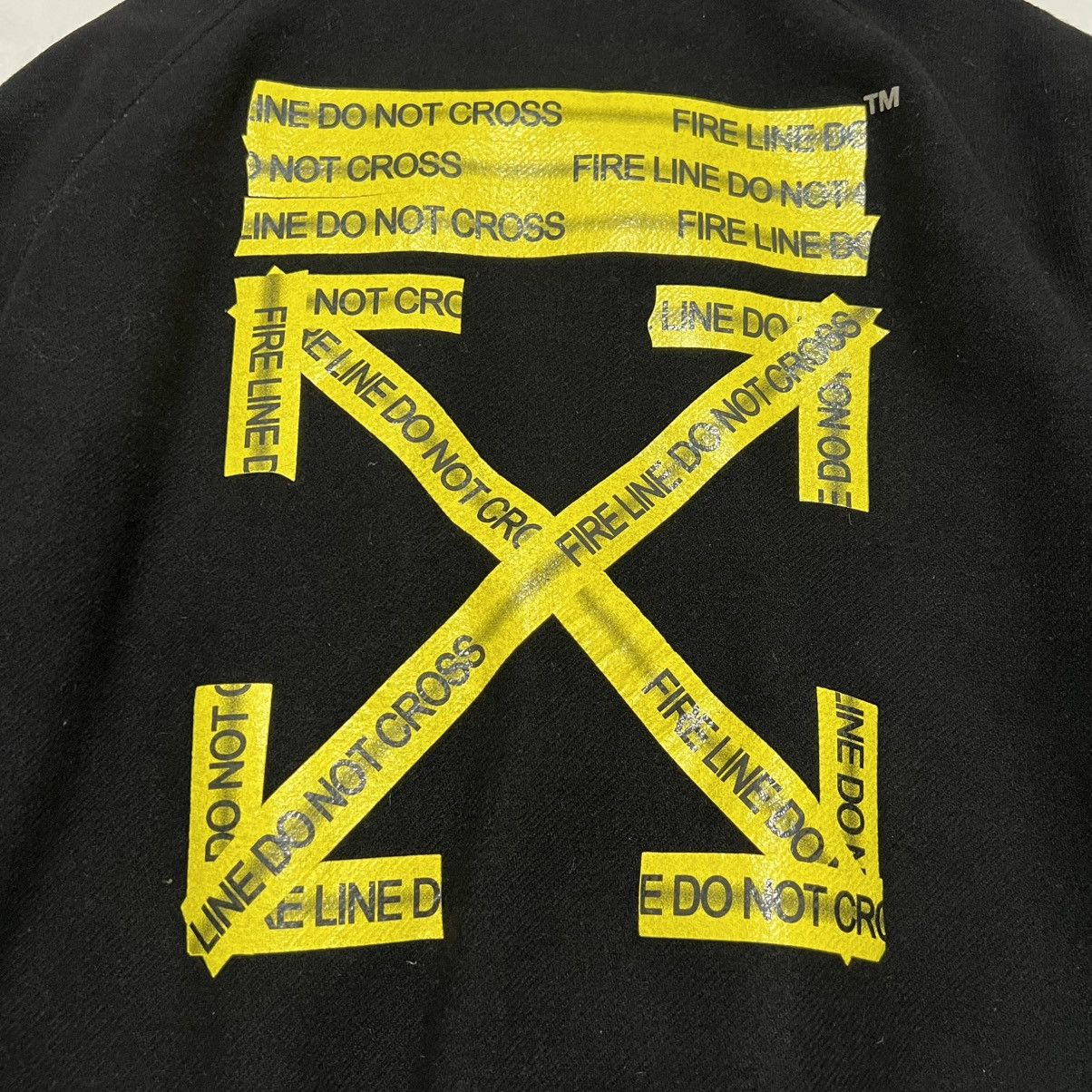 Off-White OFF-WHITE FIRETAPE VARSITY BOMBER JACKET Size US S / EU 44-46 / 1 - 3 Thumbnail