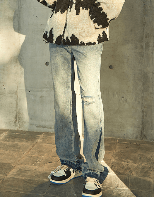 Japanese Brand × Jean Japanese retro stitching straight jeans simple Size US 32 / EU 48 - 2 Thumbnail