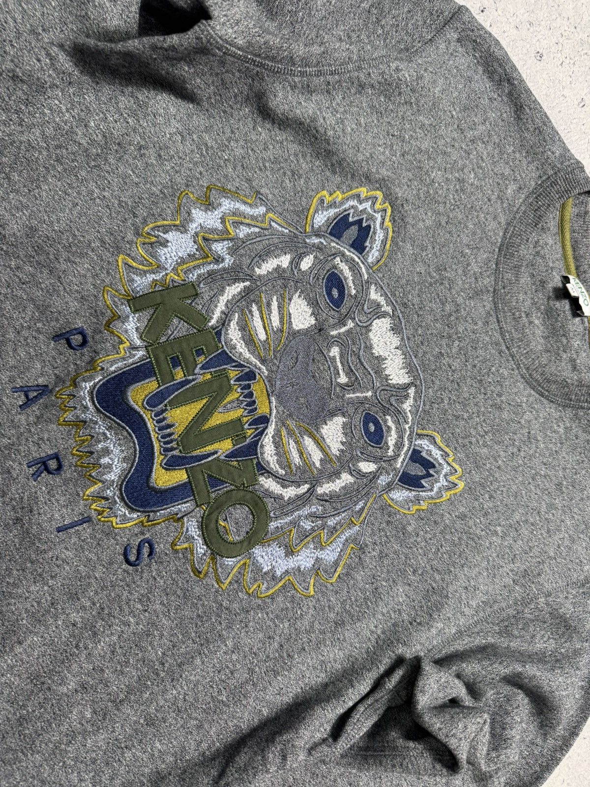 Kenzo Kenzo Paris Tiger Luxury Big Logo Sweatshirt Size M Size US M / EU 48-50 / 2 - 4 Thumbnail