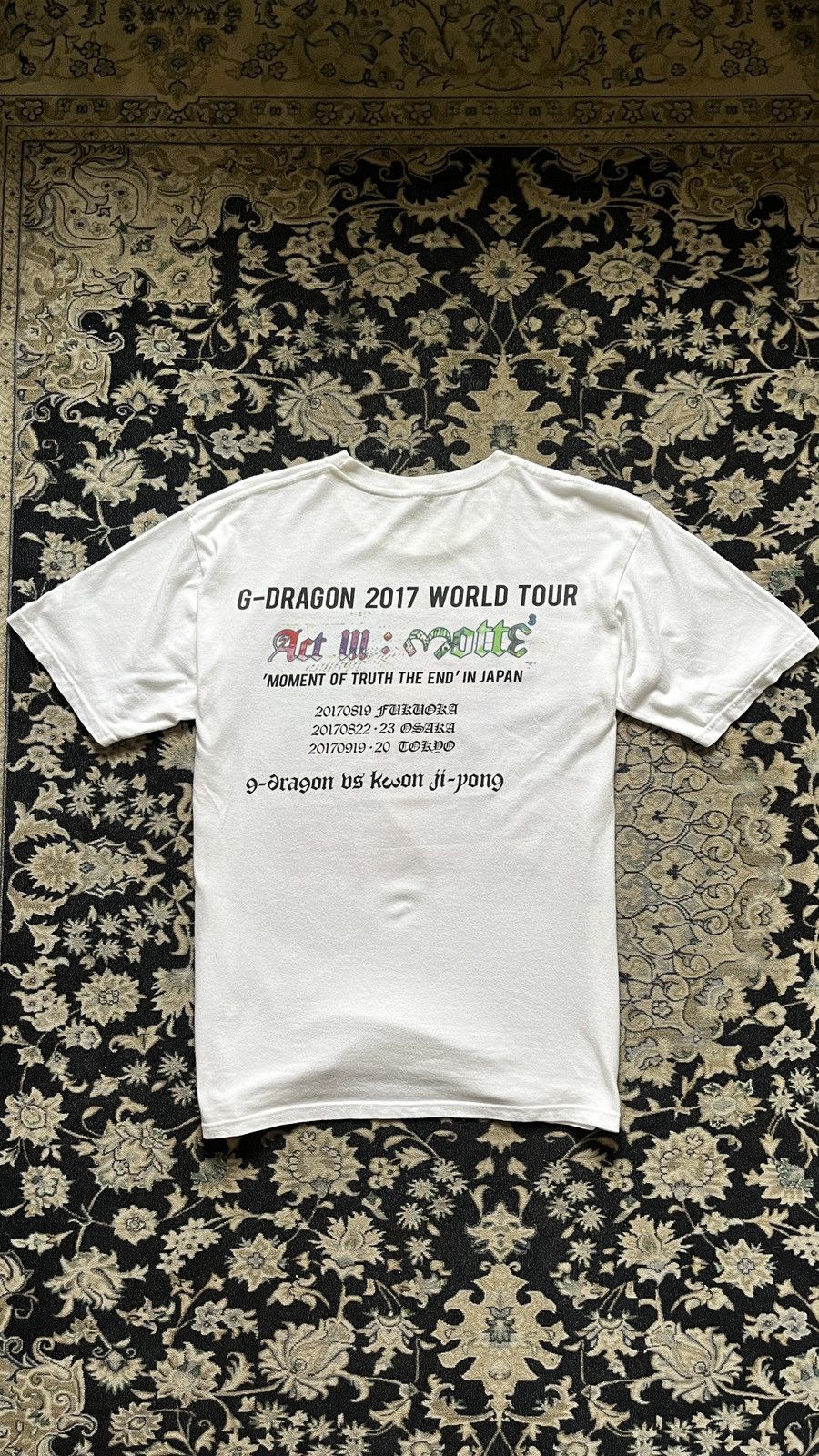 Band Tees × Rap Tees × peaceminusone G-DRAGON TOUR TSHIRT 2017 Size US L / EU 52-54 / 3 - 2 Thumbnail