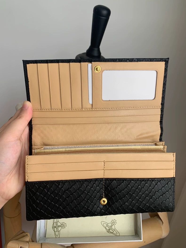 Vivienne Westwood Vivienne Westwood Mid-old snake-pattern gold Saturn wallet Size ONE SIZE - 4 Thumbnail
