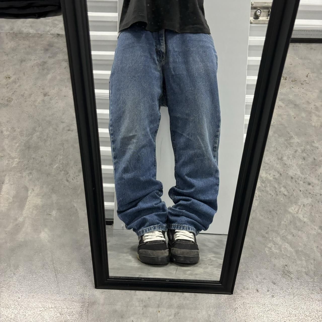 Japanese Brand × Vintage Crazy Vintage Y2K/2000s Grunge Medium Wash Essential Denim Jeans! Size US 34 / EU 50 - 1 Thumbnail
