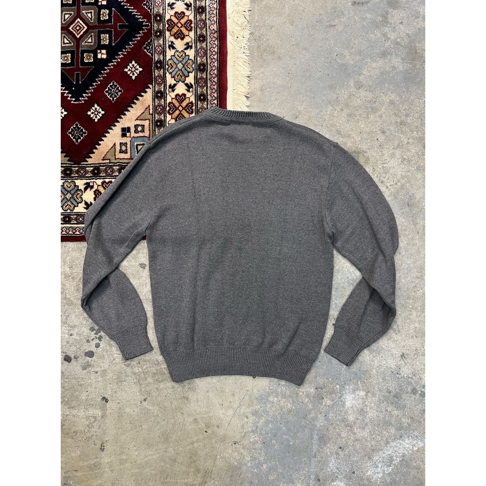 Other Vintage Isle of Cotton Sweater US Naval War Mens L Grey USA Size US L / EU 52-54 / 3 - 2 Thumbnail