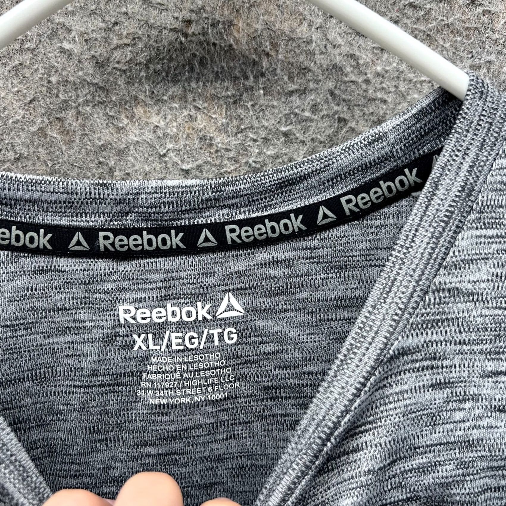 Reebok Reebok Shirt Mens XL Gray Athletic Training Gym Crewneck Jersey T-Shirt Sports All Seasons Gents XL Size US XL / EU 56 / 4 - 6 Thumbnail