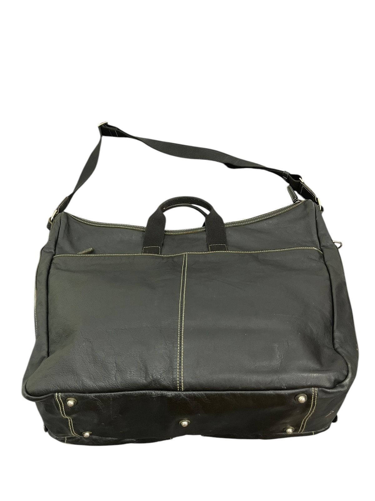 Genuine Leather Full Leather Nasimo Duffle Travel Bag 1🟩9 Size ONE SIZE - 14 Thumbnail
