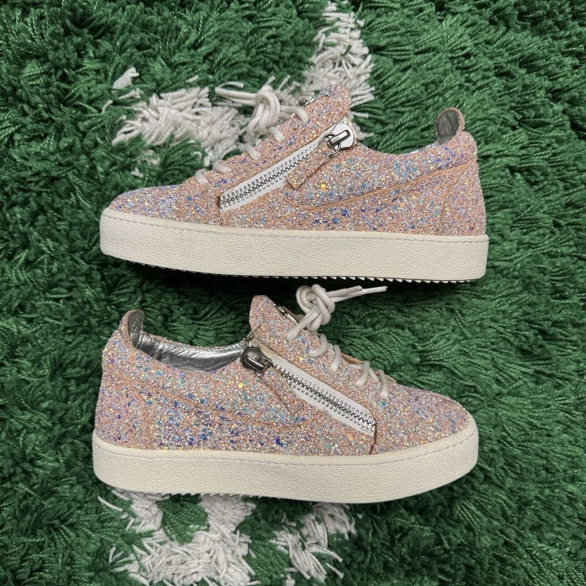 Size Giuseppe Zanotti Pink Womens Designer Sneakers 36