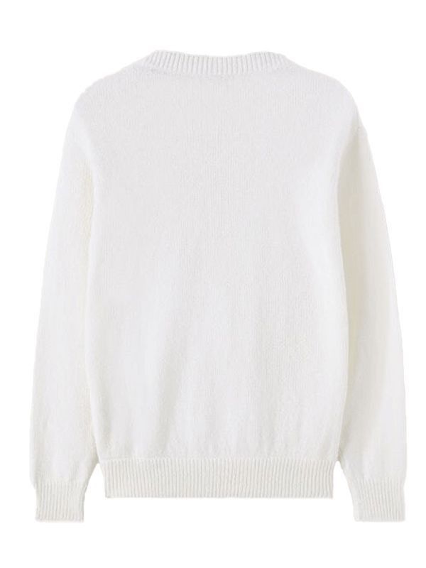 Loro Piana o1srvl11e0424 Girocollo Rapallo Sweatshirt in White Size US M / EU 48-50 / 2 - 2 Thumbnail