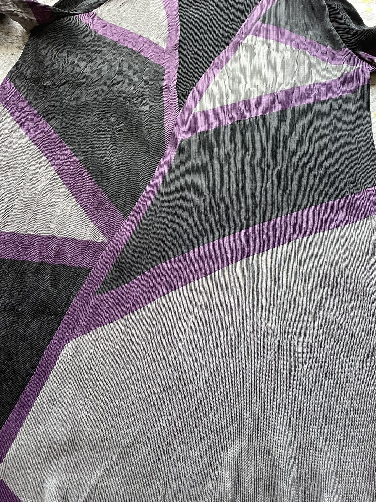 Pleats Please Issey Miyake T-PLEATS Inspired Pleats Please Geometric Long Cardigan Size L / US 10 / IT 46 - 3 Thumbnail