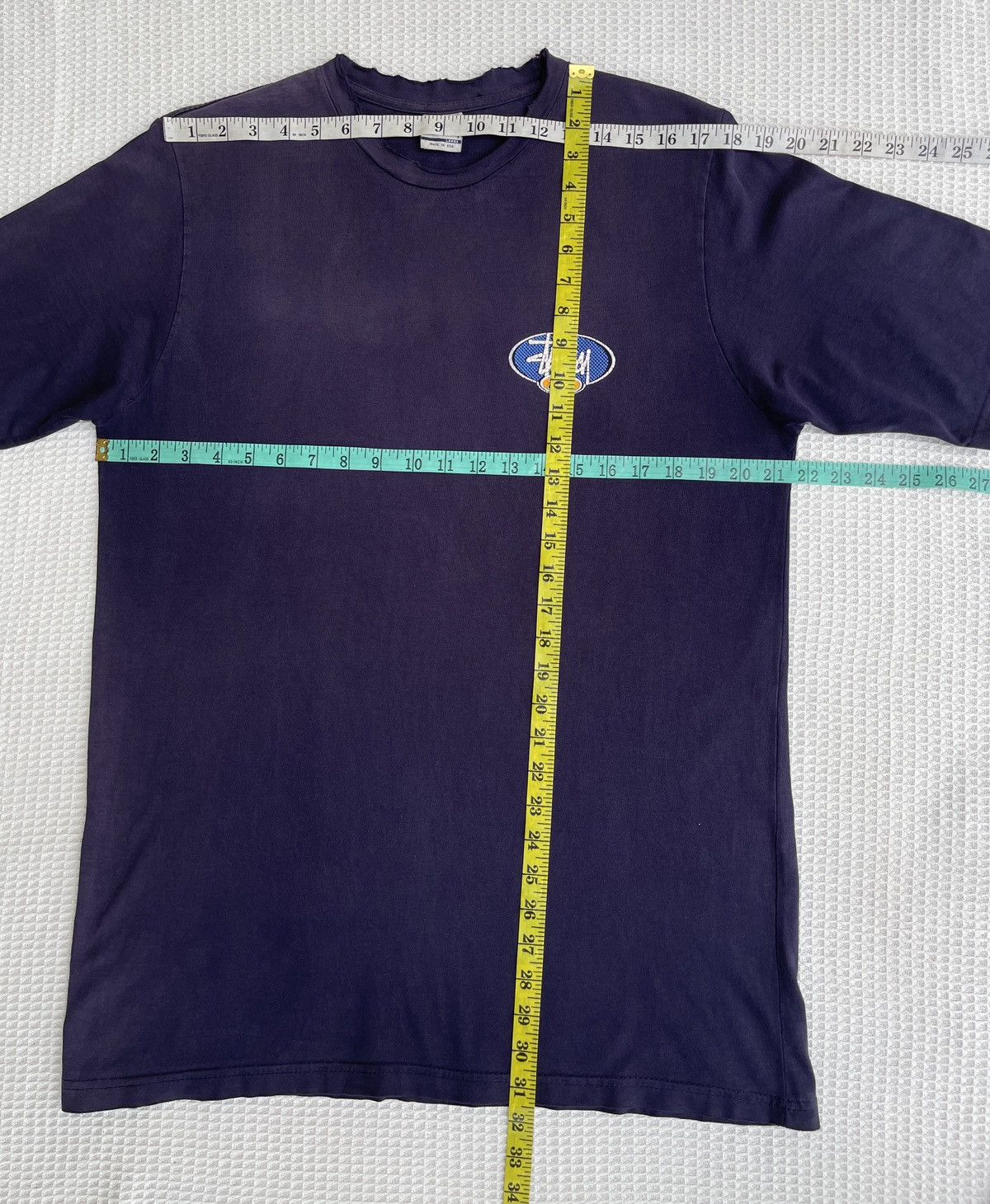 Stussy Vintage 90s Thrashed🔥STUSSY USA🔥Big Logo Sun Faded Tshirt Size US L / EU 52-54 / 3 - 11 Thumbnail