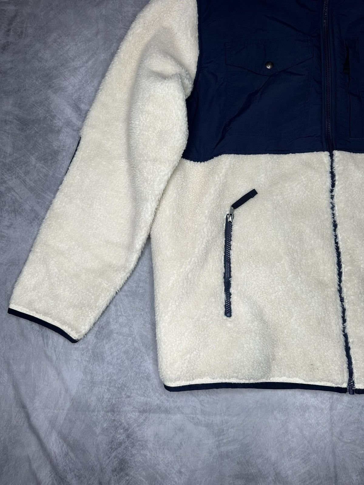 Polo Ralph Lauren × Ralph Lauren Polo Ralph Lauren Fleece Full Zip Jacket Winter Cream Size US XXL / EU 58 / 5 - 4 Thumbnail