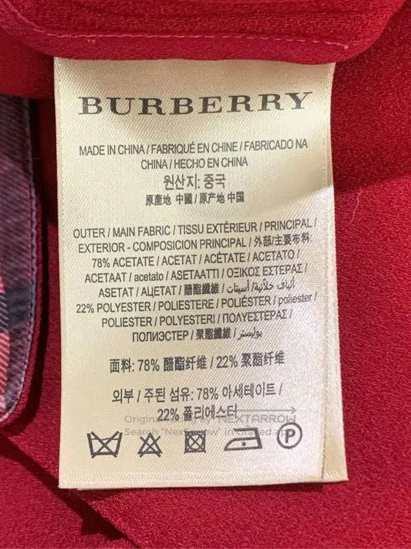 Burberry Burberry Wine Red Long Coat for Women. Size S / US 4 / IT 40 - 5 Thumbnail