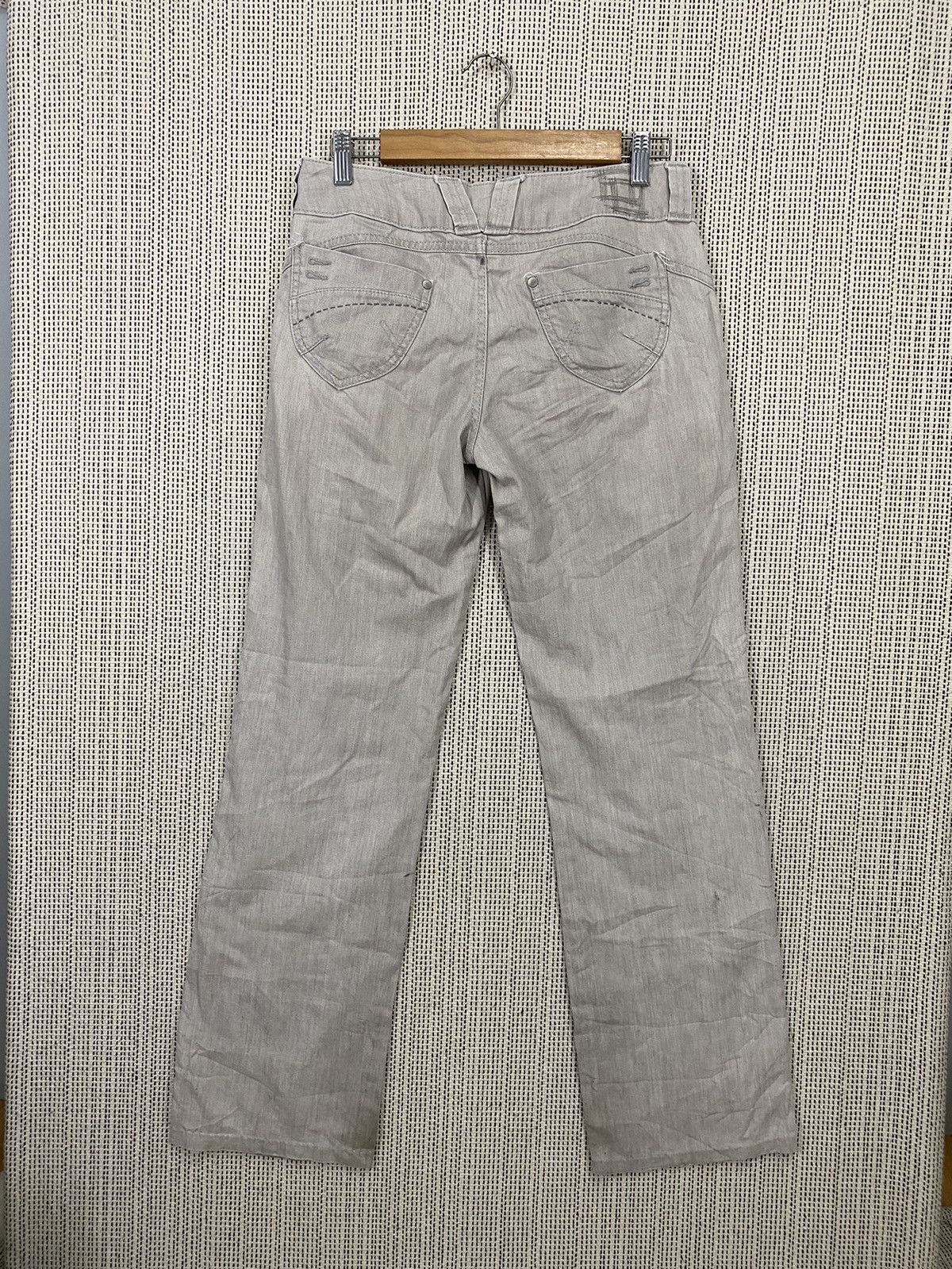 Japanese Brand × Jean × Kenzo Vintage Kenzo jeans y2k white low rise straight leg denim Size US 30 / EU 46 - 7 Thumbnail