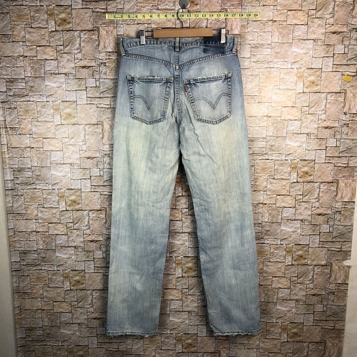 Levi's Levis vintage ripped Blue Denim Pants #A607 Size US 33 - 15 Thumbnail