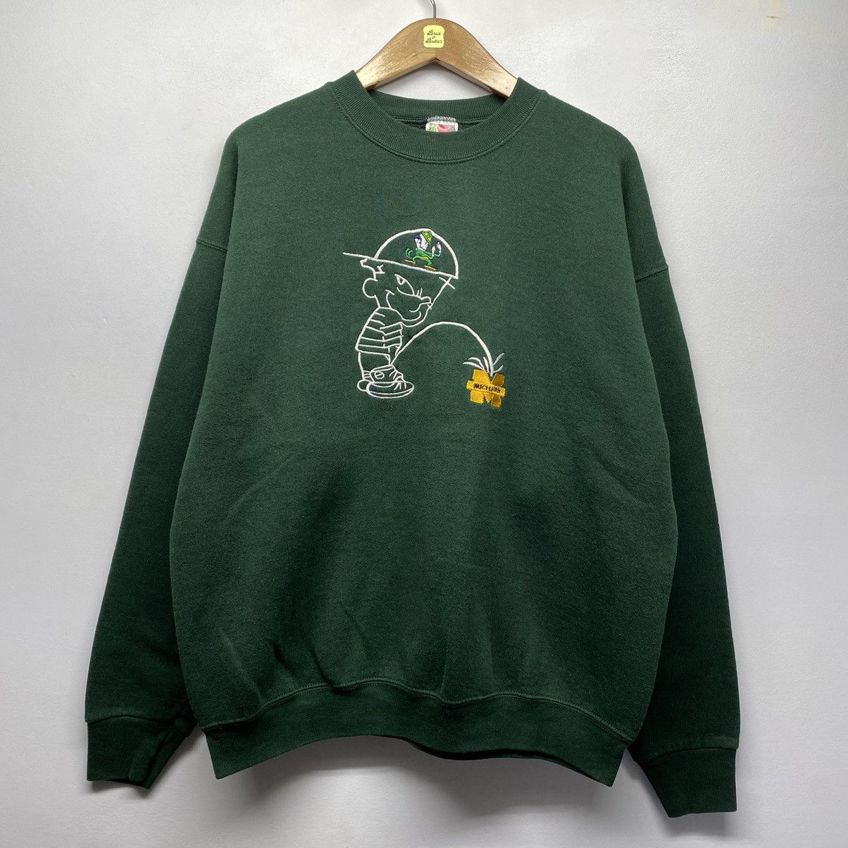 Vintage Funny Notre Dame Crewneck Sweater | Grailed