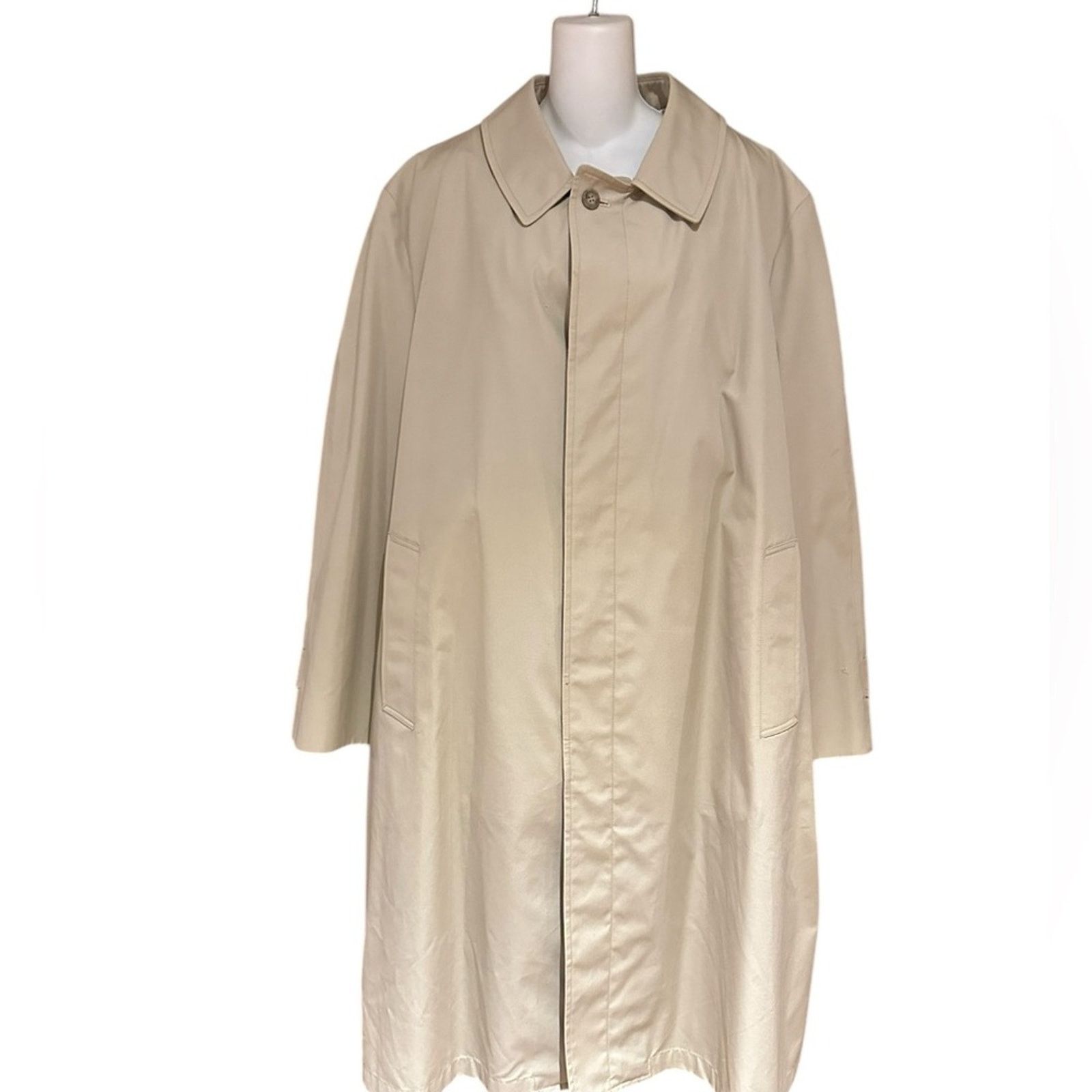 London Fog Towne by London Fog 44 Regular tan Overcoat Zip Out Lining Size US L / EU 52-54 / 3 - 3 Thumbnail