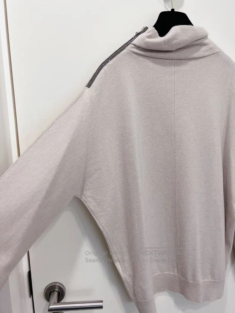 Brunello Cucinelli Brunello Cucinelli Sandy Cashmere Knit Sweater Top Size M / US 6-8 / IT 42-44 - 6 Thumbnail