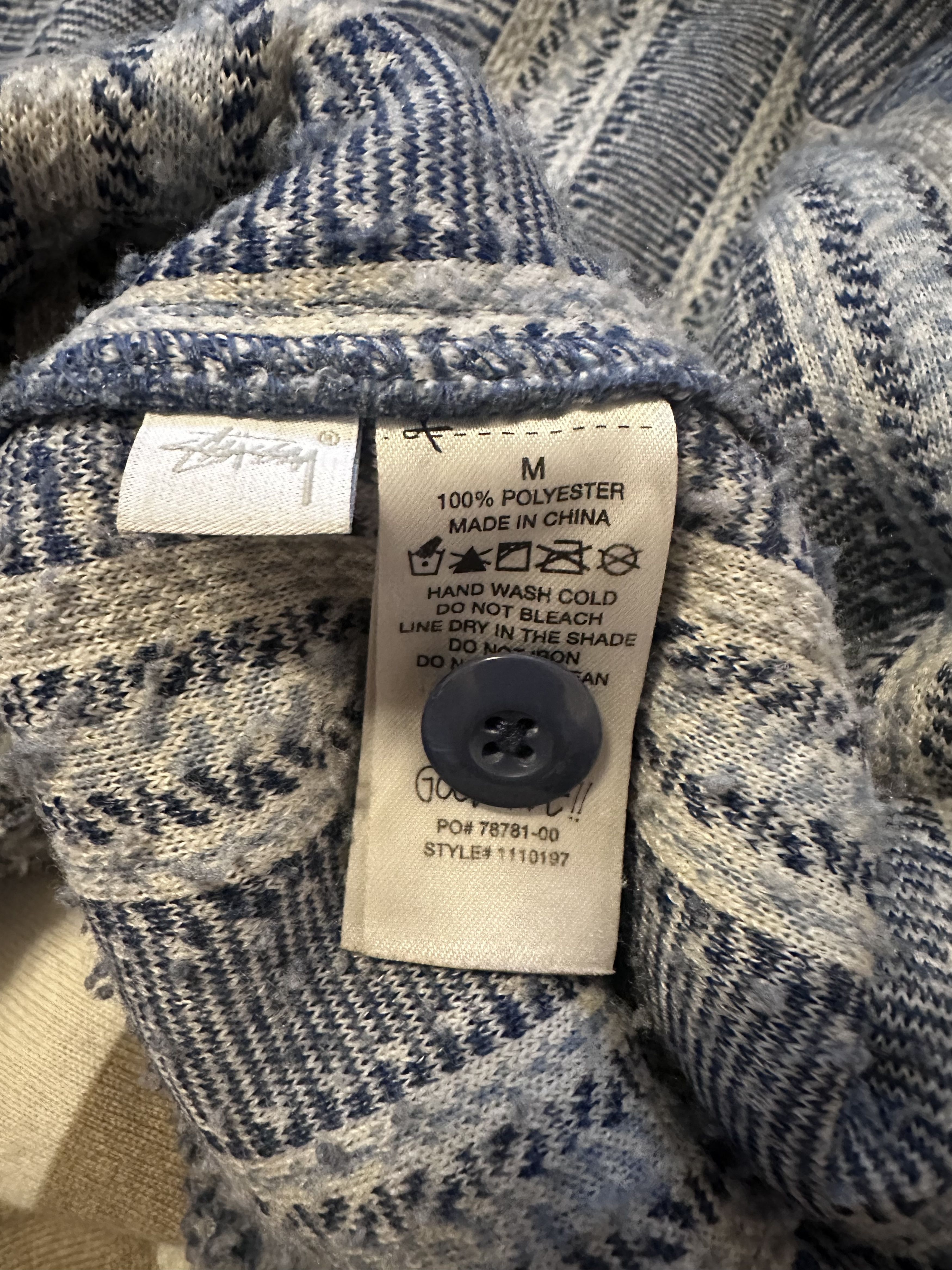 Stussy Striped Sherpa Shirt (Jacket) Size US M / EU 48-50 / 2 - 5 Thumbnail