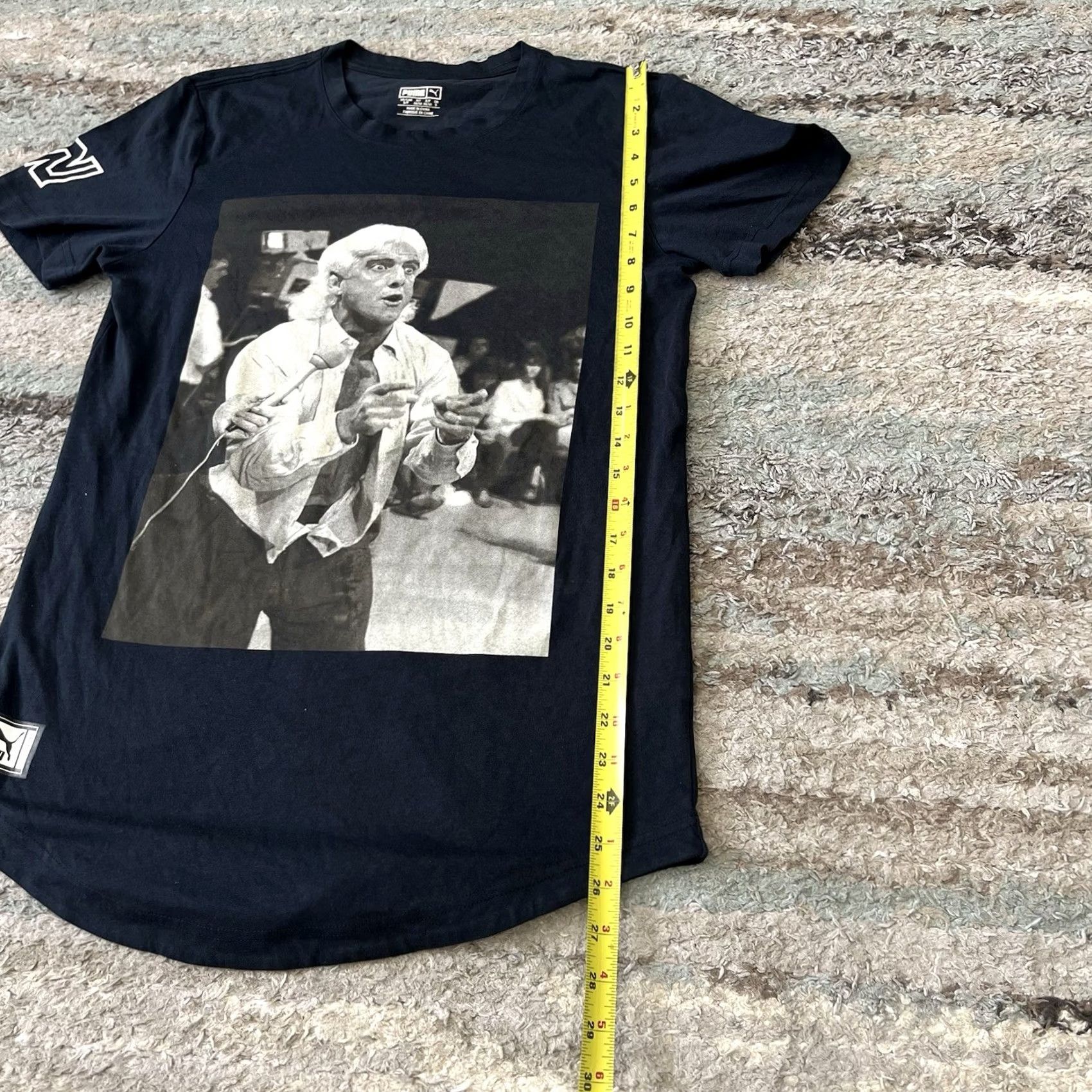 Puma Puma WWE Ric Flair Nature Boy Photo Tee T-Shirt Black Men's S WCW 90s Size US S / EU 44-46 / 1 - 6 Thumbnail