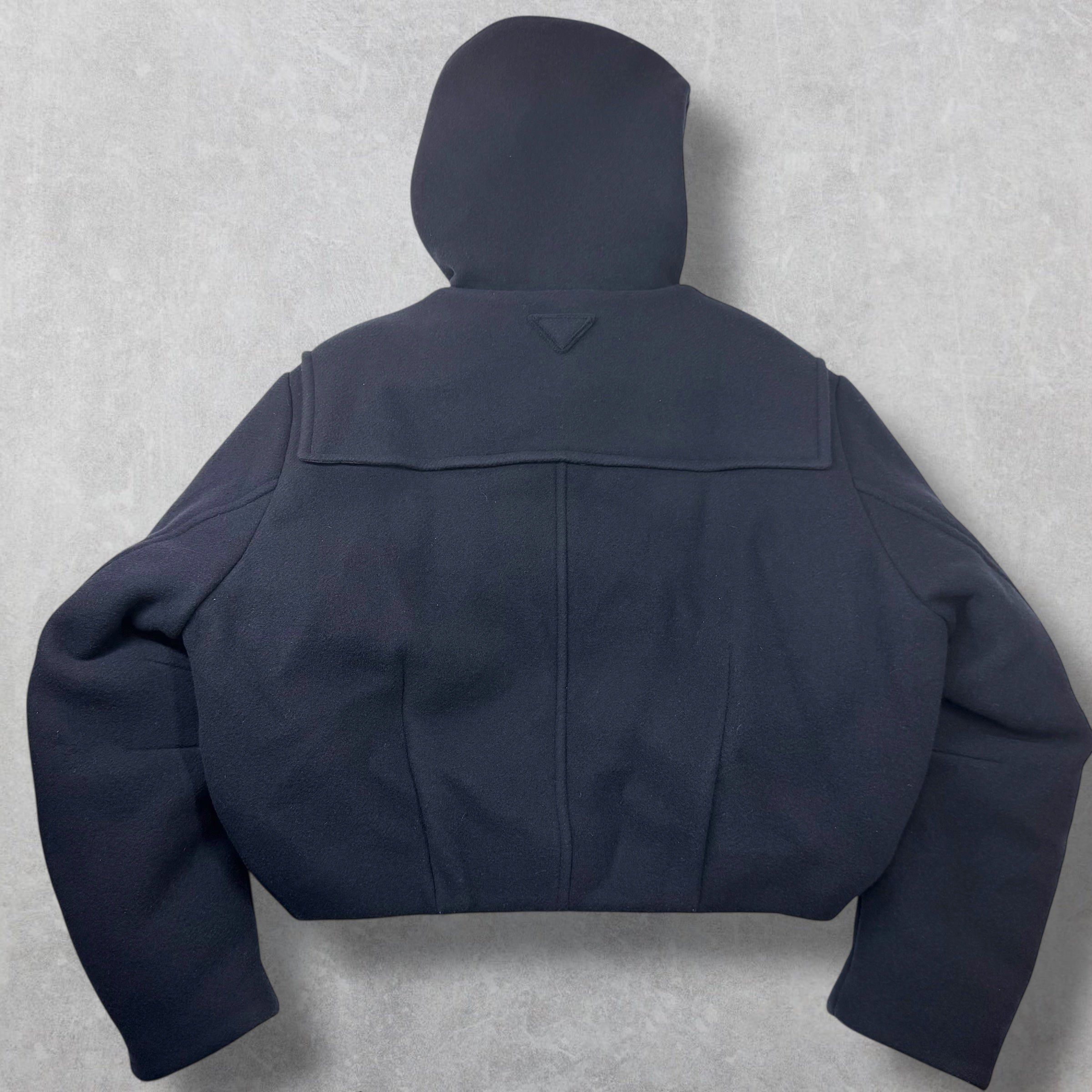 Prada Prada Cropped Wool Down Padded Duffle Coat XL Size US XL / EU 56 / 4 - 3 Thumbnail