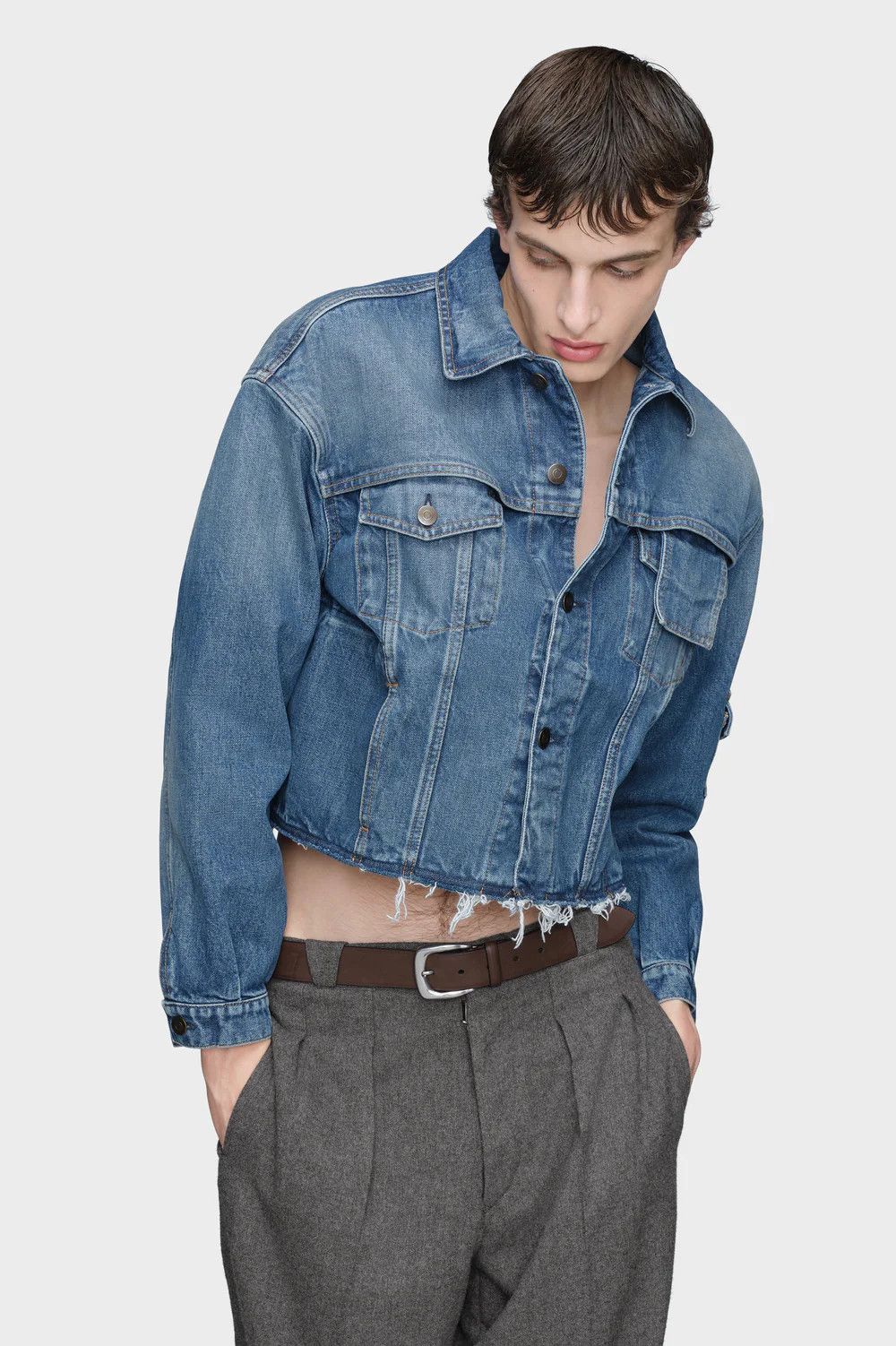 Maison Margiela o1w1db10526 Denim Jacket in Blue Size US XL / EU 56 / 4 - 2 Thumbnail