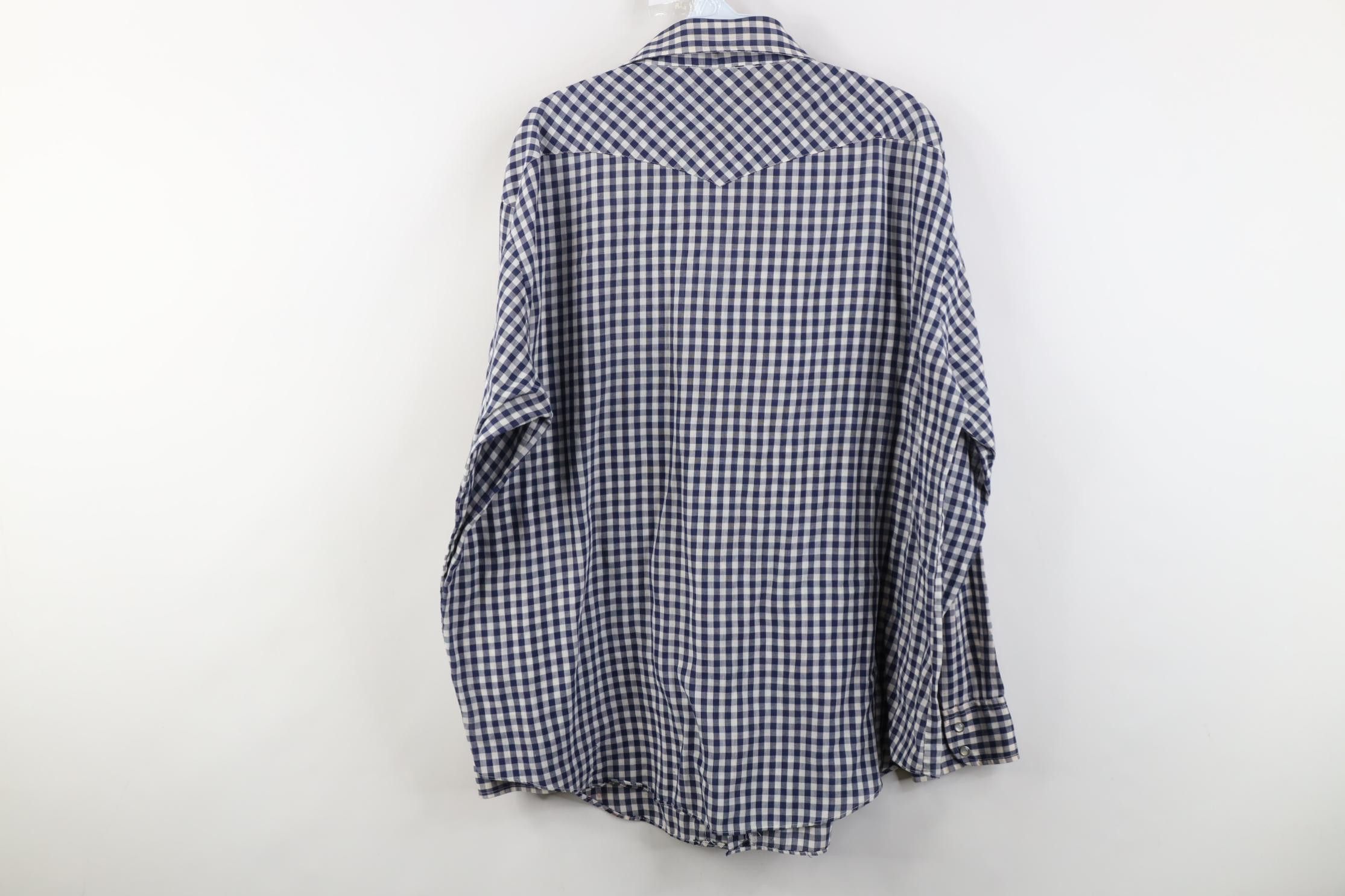 Vintage Vintage 70s Rockabilly Western Cowboy Snap Button Shirt Size US XL / EU 56 / 4 - 16 Thumbnail