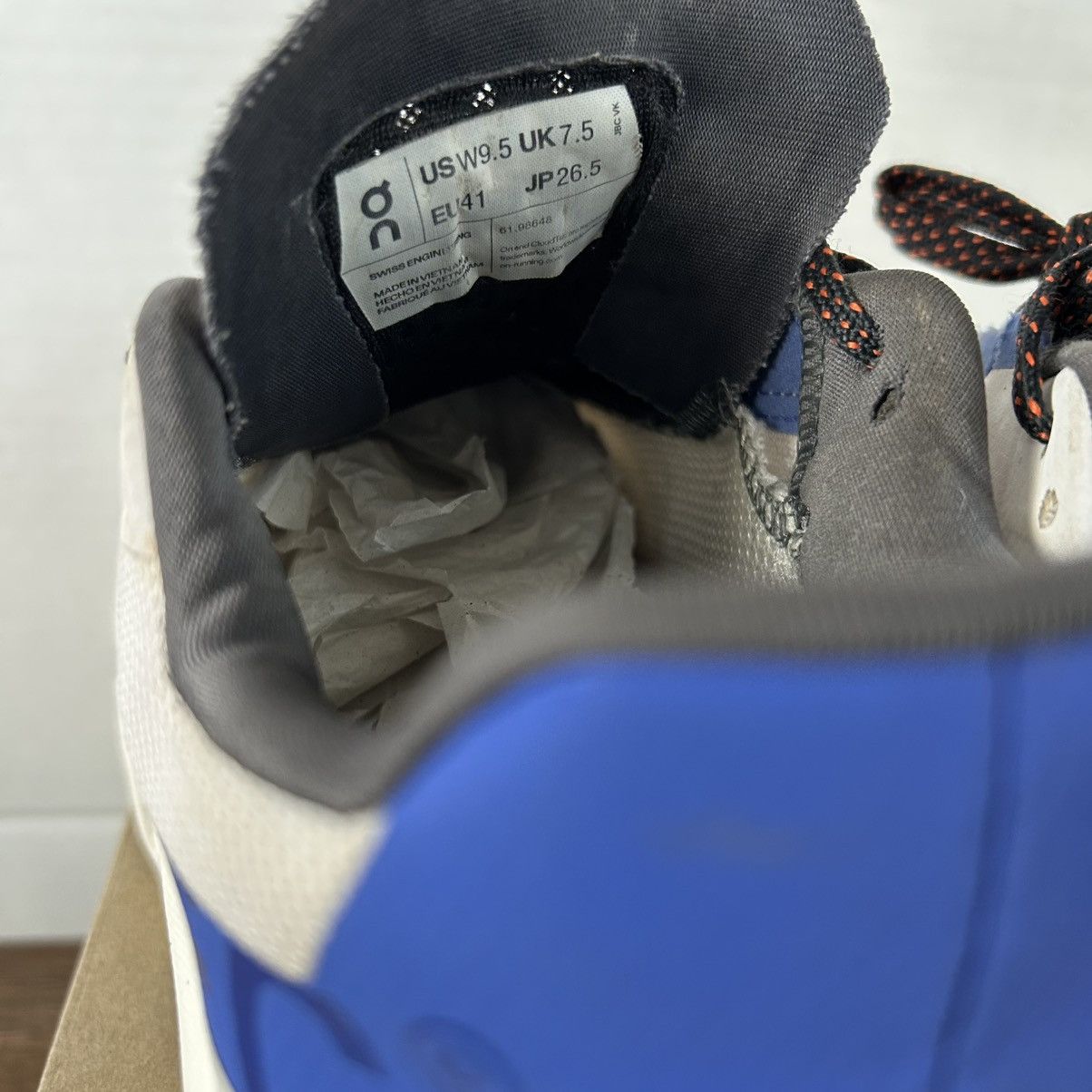 On On Running Cloudmonster Frost Cobalt White/Blue Women 9.5 Size US 9.5 / IT 39.5 - 4 Thumbnail