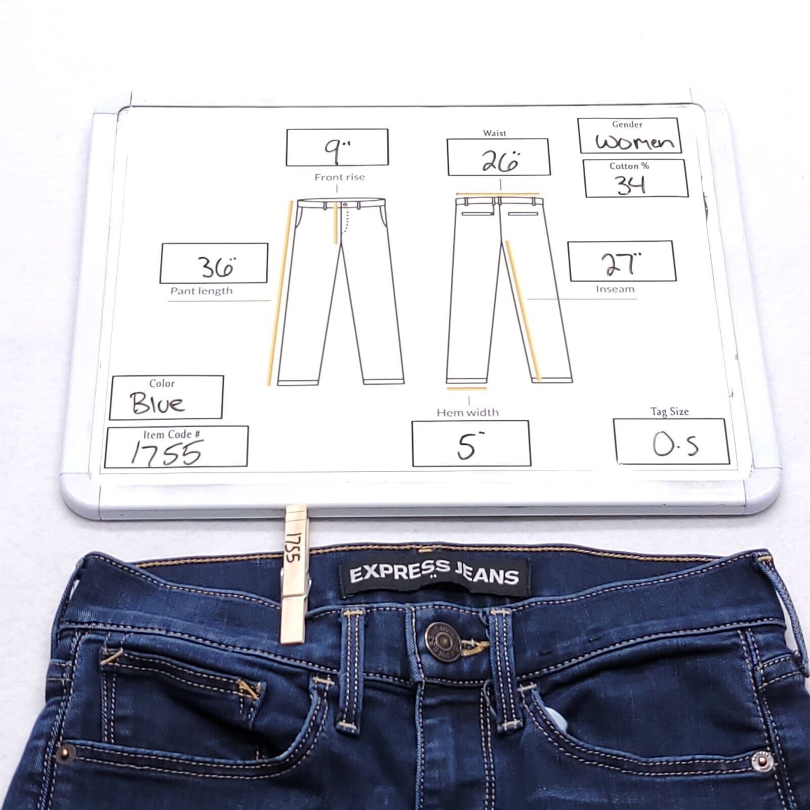 Express Express Supersoft Super Skinny Denim Jeans Womens Size 0S Size 26" / US 2 / IT 38 - 10 Thumbnail