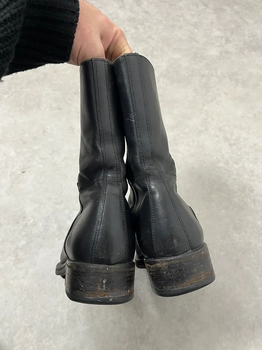 Prada 2000s Prada Black Leather Ankle Boots Size US 7 / IT 37 - 8 Thumbnail