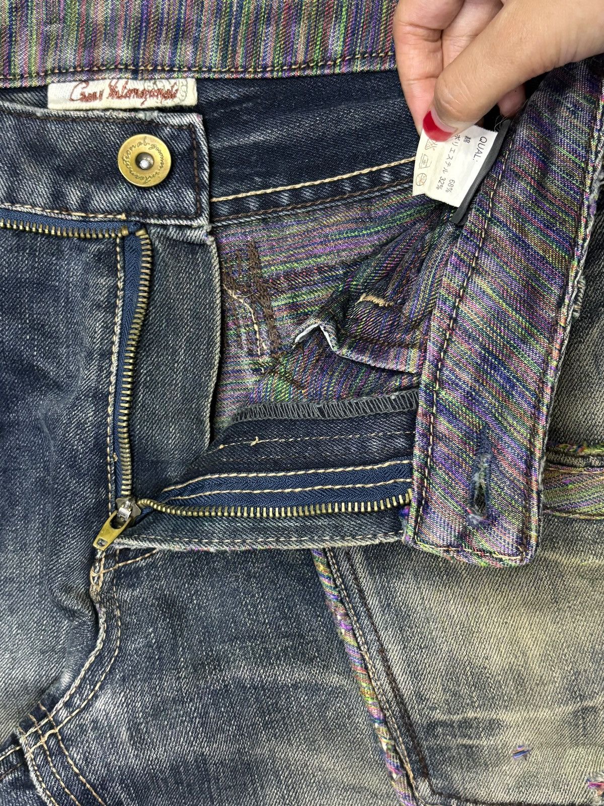 Japanese Brand Vintage Japanese Brand Mud Wash Distressed Baggy Jeans Size US 33 - 10 Thumbnail