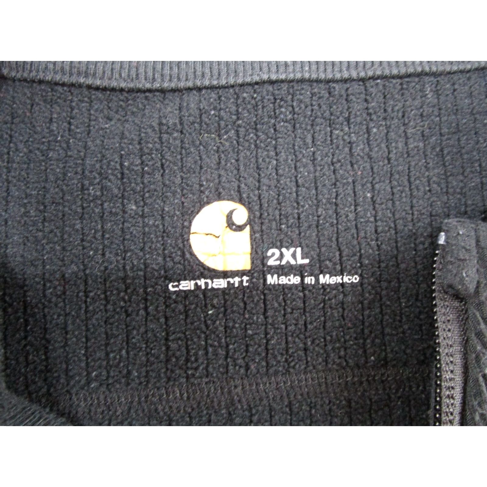 Carhartt Carhartt Sweatshirt Mens 2XL Pullover 1/4 Zip Mock Neck Black Knit Casual Workwear Size US XXL / EU 58 / 5 - 2 Thumbnail