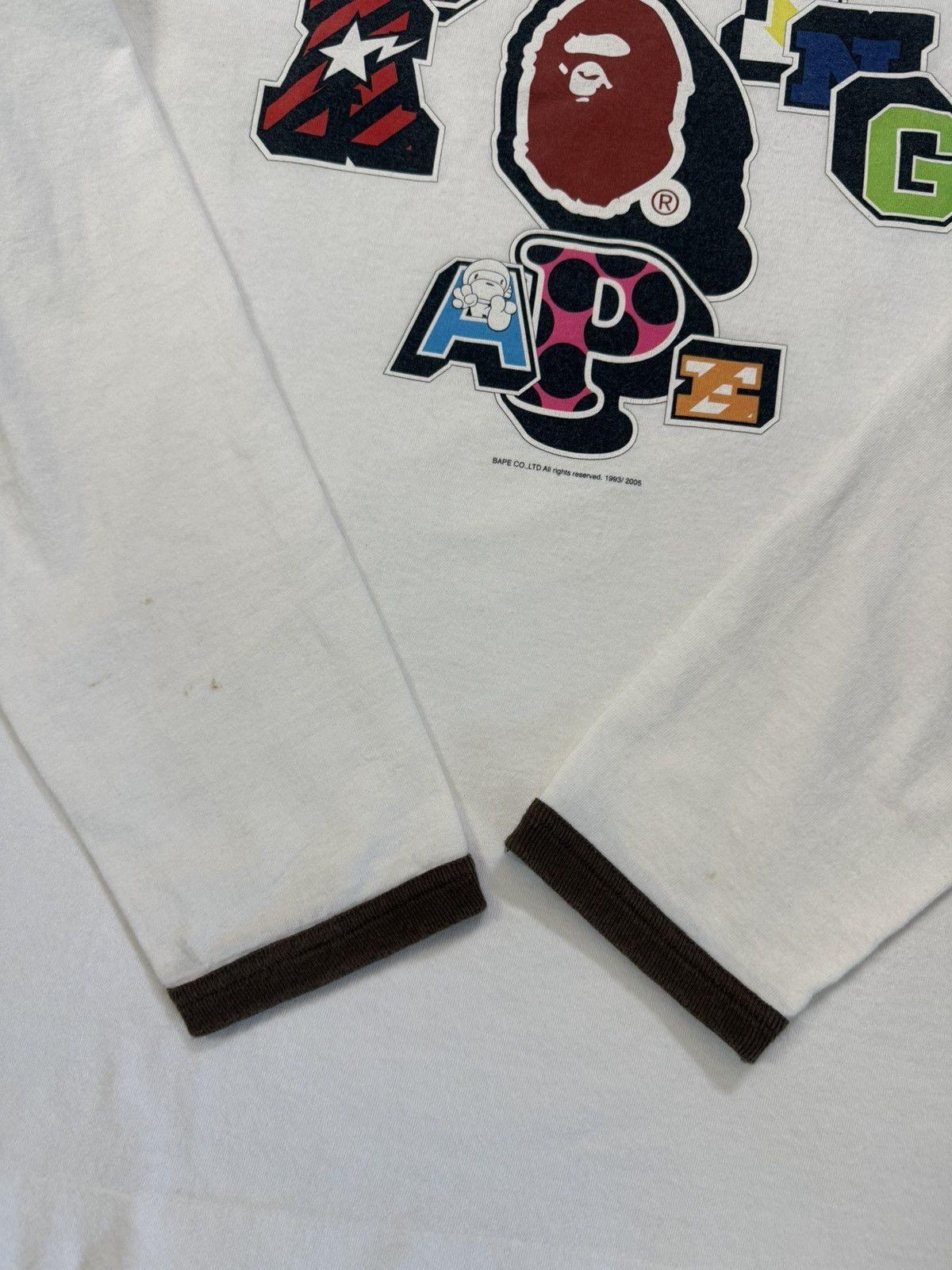 Bape 2005 Vintage A Bathing Ape Bape Busy Works Long Sleeve Size US L / EU 52-54 / 3 - 6 Thumbnail